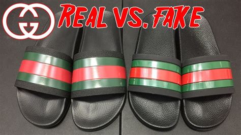 fake gucci slides men|how to authenticate gucci slides.